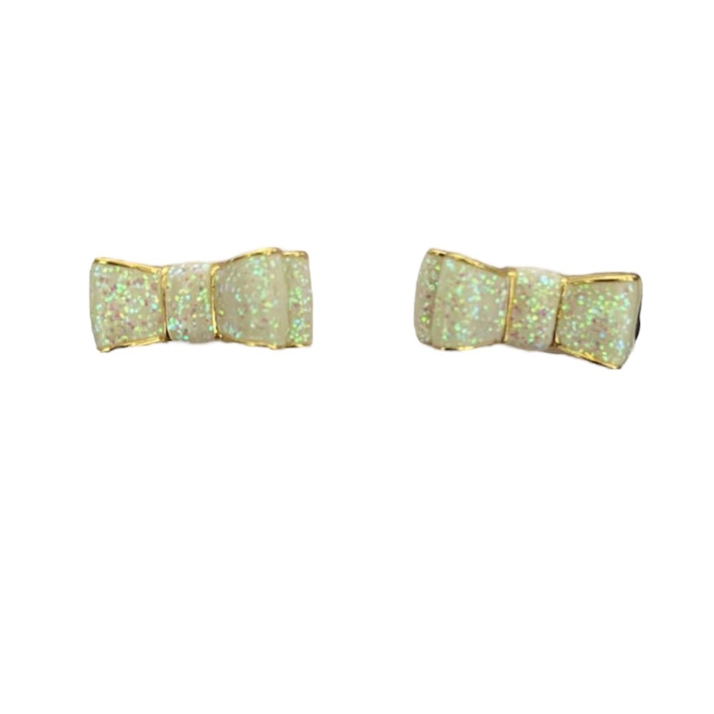 Kate Spade Moon River Glitter Ribbon Earrings